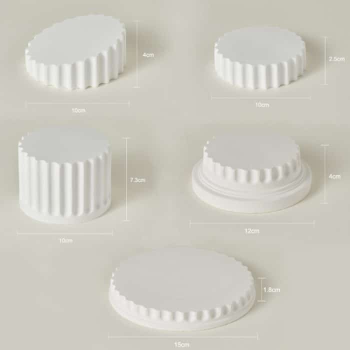 Römische Säule Gips Fotografie Requisiten Stillleben Ornament, 5pcs/set, Base 1, Base 2, Base 3, Base 4, Base 5 – Bild 3