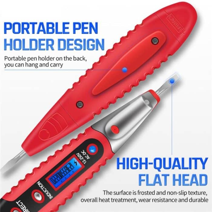 ANENG VD700 2 Stück Ton- und Lichtalarm, berührungsloser digitaler Display-Sensor, Multifunktions-Teststift, Digital Display Pen (Yellow Green), Digital Display Pen (Black Yellow), Digital Display Pen (Black Red) – Bild 5