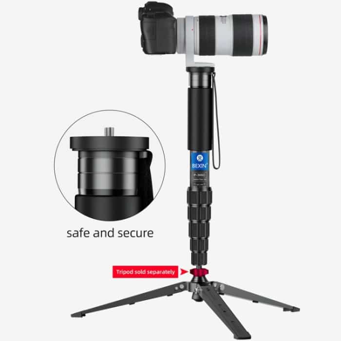 Kohlefaser-Einbeinstativ, Reisefotografie, Handy-Live-Selfie-Halterung, einziehbares tragbares Einbeinstativ, BEXIN P335CF-S, BEXIN P336CF-S, BEXIN P365CF-S, BEXIN P366CF-S, BEXIN P405CF-S, BEXIN P406CF-S – Bild 14