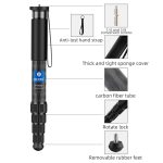 Kohlefaser-Einbeinstativ, Reisefotografie, Handy-Live-Selfie-Halterung, einziehbares tragbares Einbeinstativ, BEXIN P335CF-S, BEXIN P336CF-S, BEXIN P365CF-S, BEXIN P366CF-S, BEXIN P405CF-S, BEXIN P406CF-S – Bild 3