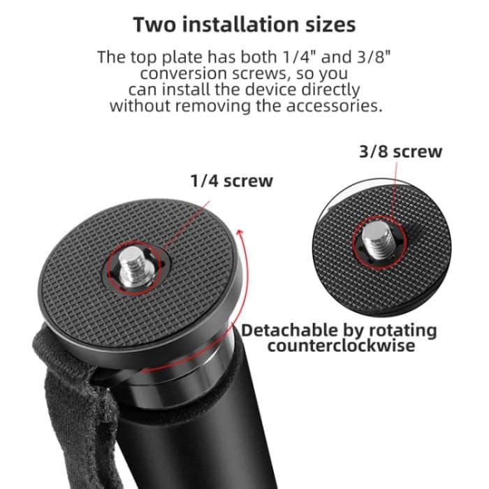 Kohlefaser-Einbeinstativ, Reisefotografie, Handy-Live-Selfie-Halterung, einziehbares tragbares Einbeinstativ, BEXIN P335CF-S, BEXIN P336CF-S, BEXIN P365CF-S, BEXIN P366CF-S, BEXIN P405CF-S, BEXIN P406CF-S – Bild 6