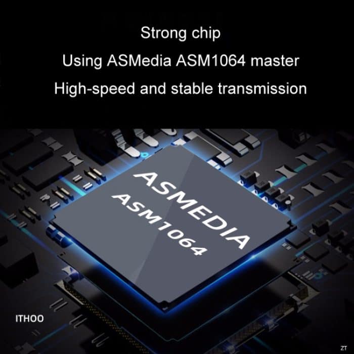 JMB582 M2 KEY-M NVME PCI-E zu SATA3.0 Festplattenübertragungskarte, M2 KEY-M NVME PCI-E To SATA3.0 – Bild 3