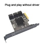 SATA 3.0 Adapter Erweiterungskarte ASMedia ASM1166 Konverter, PCIE  4X To 6 Port, PCIE 1X To 6 Port, PCIE 1X To 10 Port, PCIE 4X To 10 Port, PCIE 1X To 8 Port – Bild 3