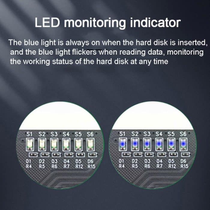SATA 3.0 Adapter Erweiterungskarte ASMedia ASM1166 Konverter, PCIE  4X To 6 Port, PCIE 1X To 6 Port, PCIE 1X To 10 Port, PCIE 4X To 10 Port, PCIE 1X To 8 Port – Bild 5