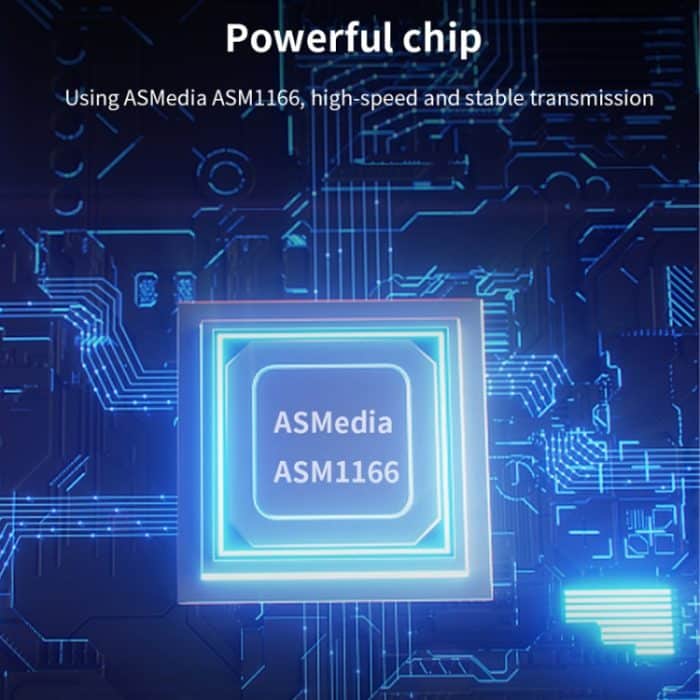 SATA 3.0 Adapter Erweiterungskarte ASMedia ASM1166 Konverter, PCIE  4X To 6 Port, PCIE 1X To 6 Port, PCIE 1X To 10 Port, PCIE 4X To 10 Port, PCIE 1X To 8 Port – Bild 6