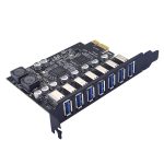 PCE7USB-R05 PCI-E zu USB 3.2 GEN1 7-Port 19PIN Erweiterungskarte Super Speed 5 Gbit/s – Bild 2