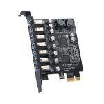 PCE7USB-R05 PCI-E zu USB 3.2 GEN1 7-Port 19PIN Erweiterungskarte Super Speed 5 Gbit/s – Bild 4