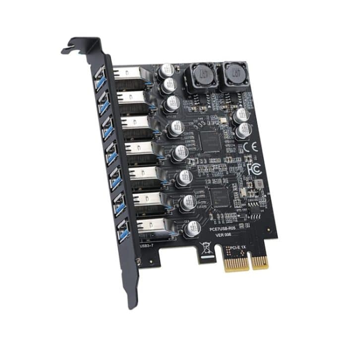 PCE7USB-R05 PCI-E zu USB 3.2 GEN1 7-Port 19PIN Erweiterungskarte Super Speed 5 Gbit/s – Bild 4
