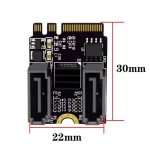 M2 zu SATA3.0 Adapterkarte PCI-E3.0 Karte KEY A+E WiFi M.2 zu SATA JMB582 Chip, JMB582 – Bild 3
