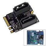 M2 zu SATA3.0 Adapterkarte PCI-E3.0 Karte KEY A+E WiFi M.2 zu SATA JMB582 Chip, JMB582 – Bild 4