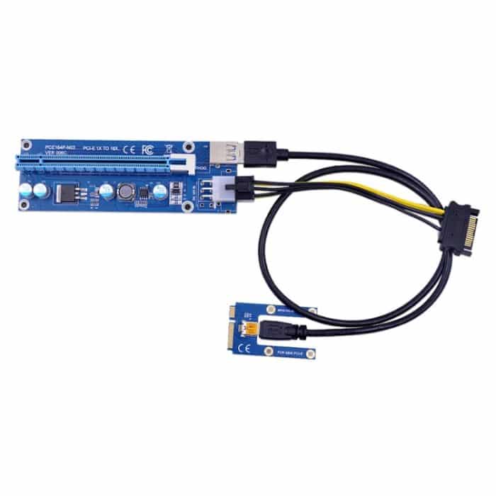 PCE164P-N03 VER006C Mini PCI-E 1X bis 16X Riser für externe Laptop-Bildkarte, Blue Board 6pin, Blackboard 6pin, Blackboard 4pin, M2 To 6pin – Bild 6
