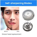 3 Stück HQ4 Scherkopf für Philips HQ42 HQ802 HQ5856 PQ212 PQ202 PQ190 – Bild 5