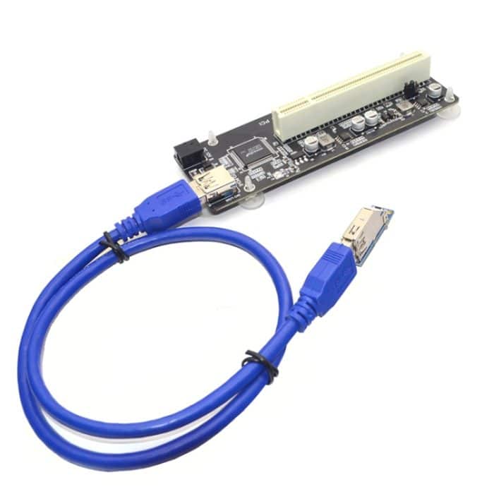 Riser-Karten-Erweiterungsadapter. Erweiterungskarte für PC-Computer hinzufügen, PCI-E 1X To Single PCI, PCI-E 1X To Dual PCI, PCI-E 1X To Single PCI With baffle – Bild 2