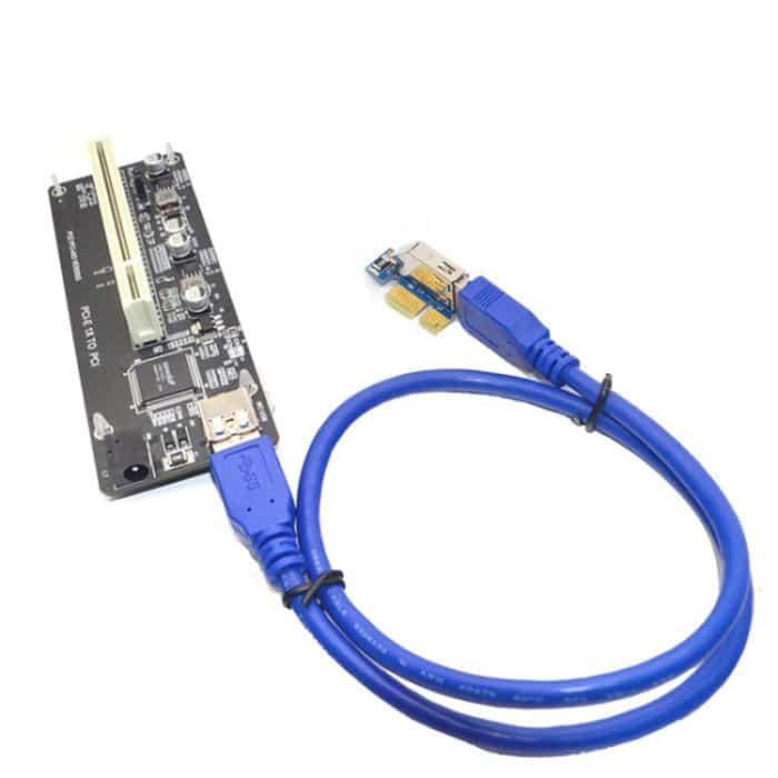 Riser-Karten-Erweiterungsadapter. Erweiterungskarte für PC-Computer hinzufügen, PCI-E 1X To Single PCI, PCI-E 1X To Dual PCI, PCI-E 1X To Single PCI With baffle – Bild 3