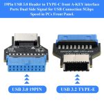 USB 3.0 19PIN-Header zur Typ-E-Front-A-Key-Schnittstelle zur Erweiterung der USB-Anschlüsse auf den PC, USB 3.0 19PIN   Outward, USB 3.0 19PIN   Up-high, USB 3.0 19PIN   Upward – Bild 2
