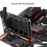 PCIEX16 NVME M.2 RAID-Array-Erweiterung SATA 20-Port-Übertragungskarte – Bild 2