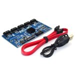 SATA-Erweiterungskarte 1 bis 5 Port-Riser-Karte, SATA3.0 6Gbps JMB575 Chip, SATA2.0 3Gbps JMB321 Chip – Bild 2