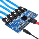 SATA-Erweiterungskarte 1 bis 5 Port-Riser-Karte, SATA3.0 6Gbps JMB575 Chip, SATA2.0 3Gbps JMB321 Chip – Bild 4