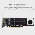 PCI-E X16 auf M.2 M-Key NVME X4 SSD RAID Array-Erweiterungsadapter, unterstützt 2242/2260/2280/22110, PH44Plus – Bild 12