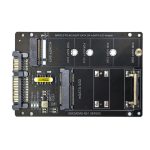 SATA 22PIN zu MSATA oder M.2 NGFF SATA Karte 2 in 1 SSD Konverterkarte, Only Card, With SATA 22pin Cable, With USB 3.0 Cable – Bild 3