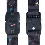 2 Stück Gepäck-Kreuz-Fliegen-Wahrzeichen-Zoll-Bindungsgürtel, Black, Blue, TSA Black, TSA Blue – Bild 5