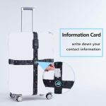 2 Stück Gepäck-Kreuz-Fliegen-Wahrzeichen-Zoll-Bindungsgürtel, Black, Blue, TSA Black, TSA Blue – Bild 6