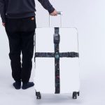 2 Stück Gepäck-Kreuz-Fliegen-Wahrzeichen-Zoll-Bindungsgürtel, Black, Blue, TSA Black, TSA Blue – Bild 7