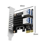 PCIE-zu-PCI-E4-Port USB3.0-Erweiterungskarte Grafikkartenerweiterung – Bild 2