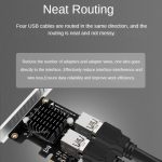 PCIE-zu-PCI-E4-Port USB3.0-Erweiterungskarte Grafikkartenerweiterung – Bild 7