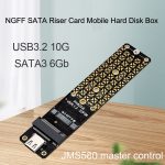 NGFF M.2 Bkey SATA Festplatte SSD zu USB3.1 Typ-C / USB-C Erweiterungskarte Konvertierungskarte, SSD To USB3.1 – Bild 7