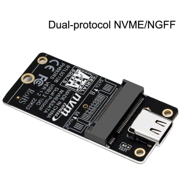 M.2 NVME Festplattenbox Übertragungskarte RTL9210B Chip Typ-C / USB-C USB3.1 Gen2 10 Gbit/s – Bild 6