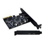 PCI-E 4X zu USB3.1 Dual USB-C/Typ-C Port 10 Gbit/s Erweiterungskarte mit ASMedia ASM3142 Chip