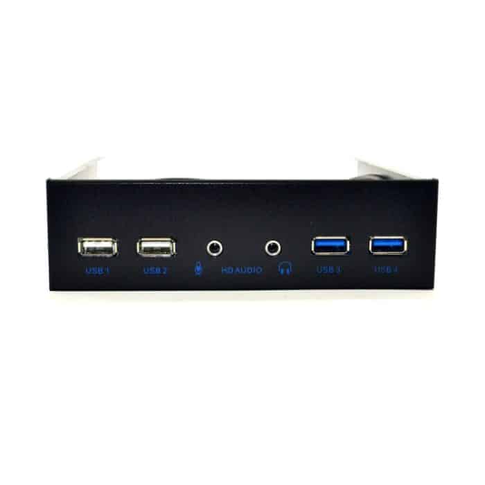 Interne Frontplatte des Desktop-PC-Gehäuses, 2 x USB 3.0+2 x USB2.0+ HD-AUDIO, 4 x USB 2.0+HD-AUDIO – Bild 3