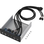 Interne Frontplatte des Desktop-PC-Gehäuses, 2 x USB 3.0+2 x USB2.0+ HD-AUDIO, 4 x USB 2.0+HD-AUDIO – Bild 5