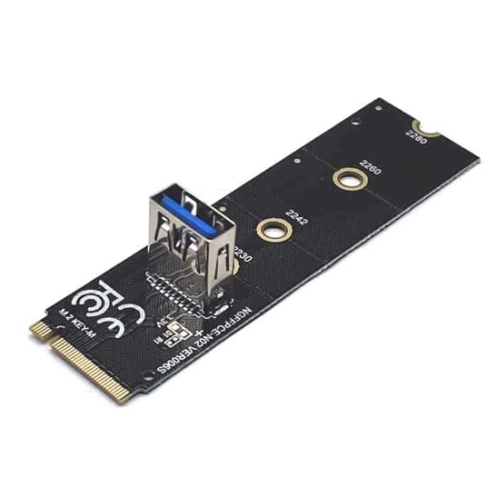 M.2 NVME zu USB 3.0 PCI-E Erweiterungskartenadapter für Grafikkarte, VER006S Blackboard, VER006S Whiteboard – Bild 1