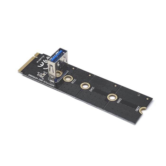 M.2 NVME zu USB 3.0 PCI-E Erweiterungskartenadapter für Grafikkarte, VER006S Blackboard, VER006S Whiteboard – Bild 2