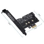 PCI-E zu SATA3.0+M2 NGFF Erweiterungskarte 6G Festplattenübertragungskarte, PCEM2ST-A01 – Bild 2