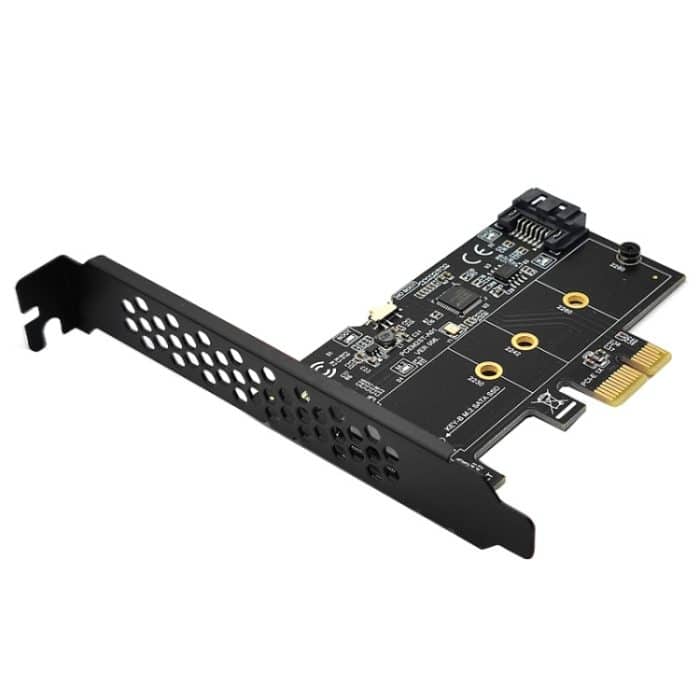 PCI-E zu SATA3.0+M2 NGFF Erweiterungskarte 6G Festplattenübertragungskarte, PCEM2ST-A01 – Bild 4