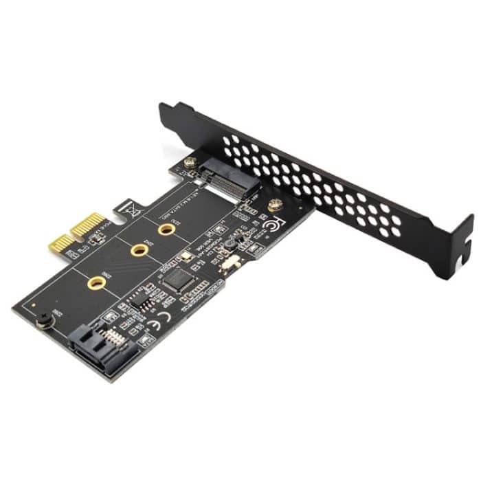 PCI-E zu SATA3.0+M2 NGFF Erweiterungskarte 6G Festplattenübertragungskarte, PCEM2ST-A01 – Bild 5