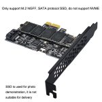 PCI-E zu SATA3.0+M2 NGFF Erweiterungskarte 6G Festplattenübertragungskarte, PCEM2ST-A01 – Bild 7