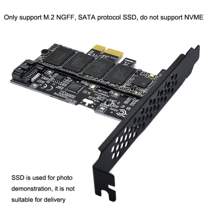 PCI-E zu SATA3.0+M2 NGFF Erweiterungskarte 6G Festplattenübertragungskarte, PCEM2ST-A01 – Bild 7