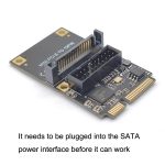 Mini PCI-E zu USB3.2 GEN1 Front 19Pin 2 Ports Transferkarte unterstützt Half High, SATA, S 4PIN Electric Point – Bild 5