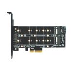 M.2 PCIe SSD Adapterkarte PCIE 4x auf M.2 Key M B Dual Interface Karte