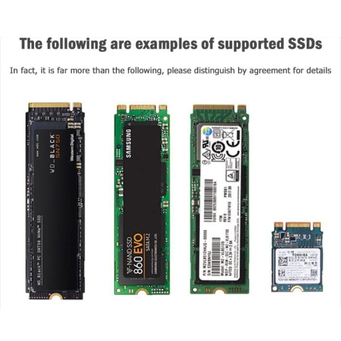 USB3.1 10 Gbit/s GEN2 zu NVME SATA Dual Protocol M.2 SSD-Riser-Karte – Bild 4