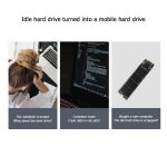 USB3.1 10 Gbit/s GEN2 zu NVME SATA Dual Protocol M.2 SSD-Riser-Karte – Bild 5