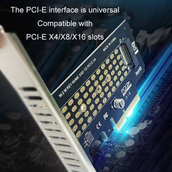 5 Stück NVME Transferkarte M.2 zu PCIE3.0/4.0 Full Speed X4 Erweiterungskarte, Full Height, Half Height – Bild 5
