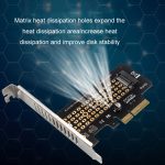 5 Stück NVME Transferkarte M.2 zu PCIE3.0/4.0 Full Speed X4 Erweiterungskarte, Full Height, Half Height – Bild 6