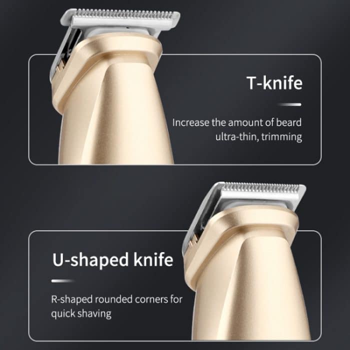 5-in-1-Haarschnitt-Digitalanzeige, Wasserwasch-Rasierer, Nasenhaar-Elektro-Push-Scheren-Set, LK-881 5 In 1 (Gold), LK-881 5 In 1 (Silver) – Bild 9