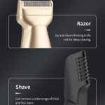 5-in-1-Haarschnitt-Digitalanzeige, Wasserwasch-Rasierer, Nasenhaar-Elektro-Push-Scheren-Set, LK-881 5 In 1 (Gold), LK-881 5 In 1 (Silver) – Bild 10