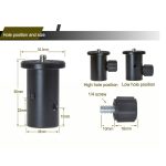 BEXIN LSC05 Kamera-Lichtstativ-Konvertierungskopf 1/4-Zoll-Halterung für Schirmhalter – Bild 6